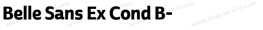 Belle Sans Ex Cond B字体转换